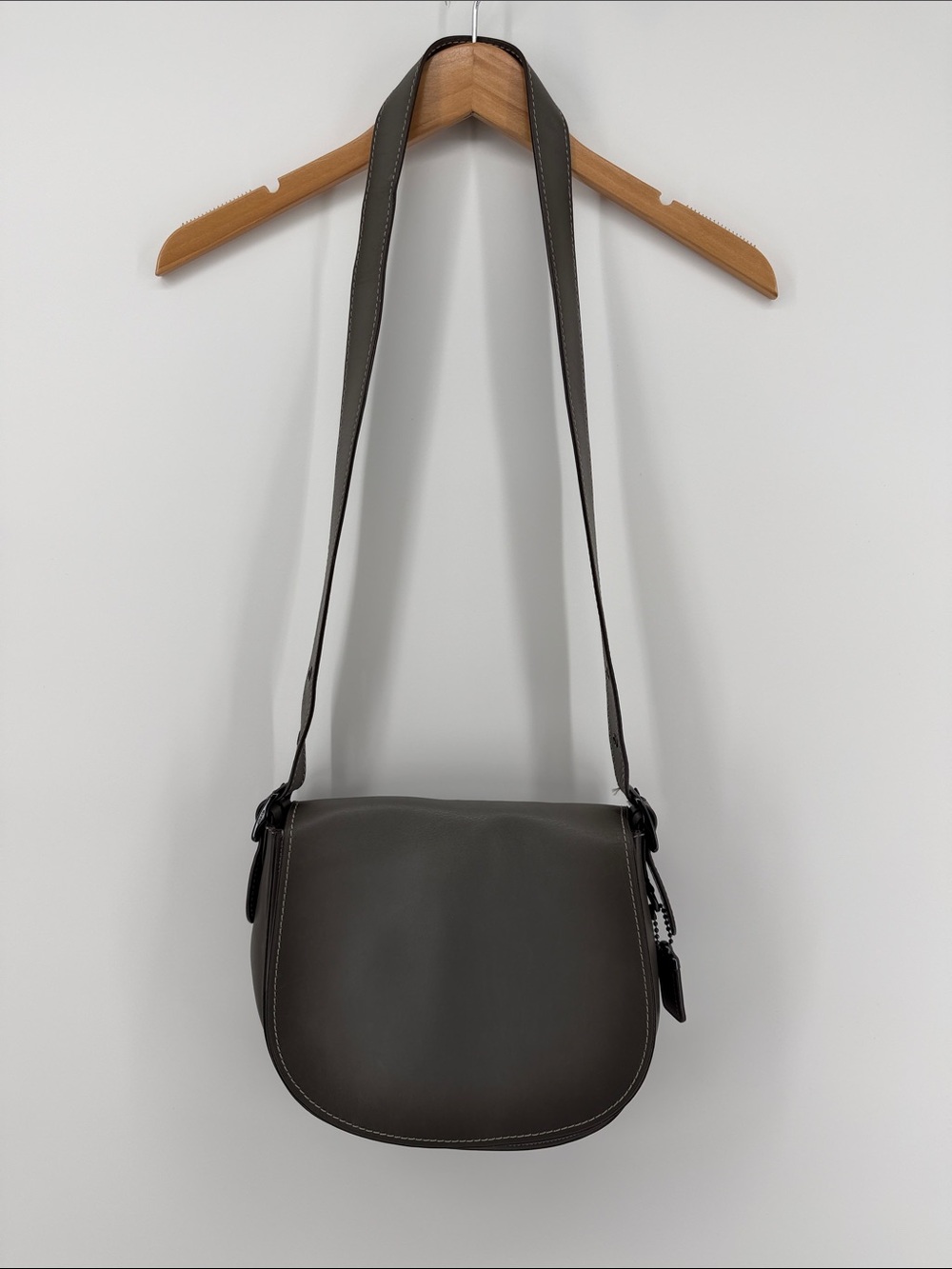 Coach Saddle Bag in Pewter/Heather Grey A21